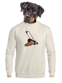 unisex mikina bez kapuce