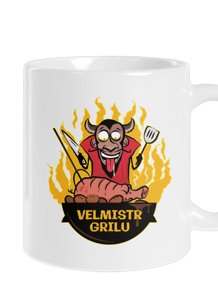 Velmistr grilu klasický hrnek White
