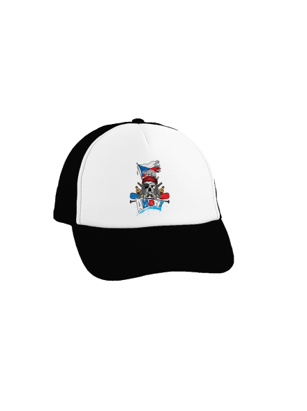 Ahoj kšiltovka truckerka Black cap
