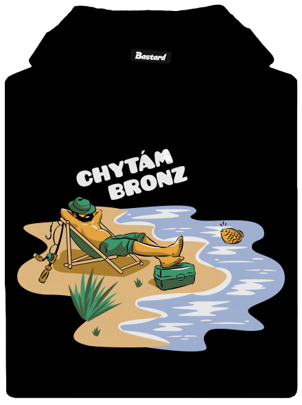 Chytám bronz pánská mikina klokanka Black