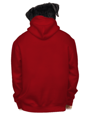 Bez potisku pánská mikina na zip Red