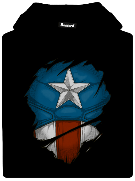 Captain Inside pánská mikina klokanka Black