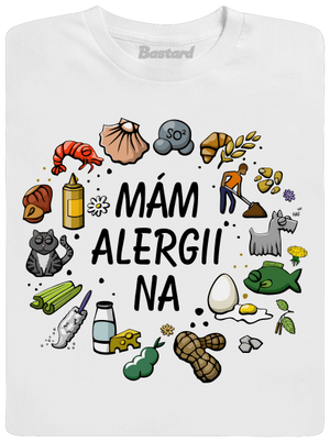 Mám alergii na... + fix dětské tričko White