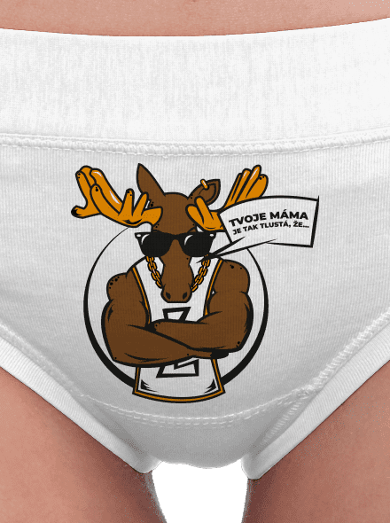 Stírací drsňák dámské kalhotky White