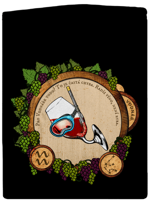 Vinný horoskop: Vodnář dámská mikina na zip Black