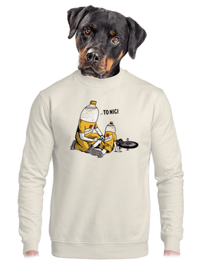 unisex mikina bez kapuce