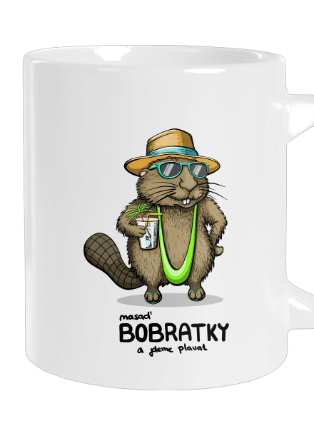 Bobratky velký hrnek White