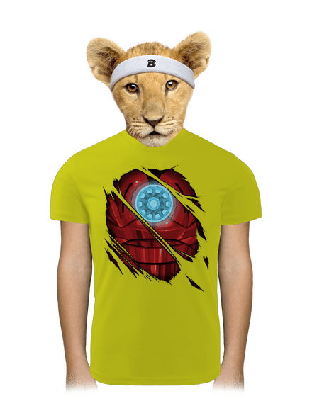Ironman dětské sportovní tričko Neon Yellow