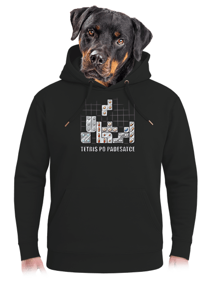Tetris unisex mikina premium Dark Black