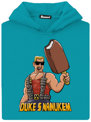 Duke s nanukem dětská mikina klokanka Hawaiian Blue