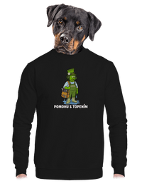 unisex mikina bez kapuce