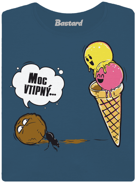 Moc vtipný dámské tričko premium Petrol Blue