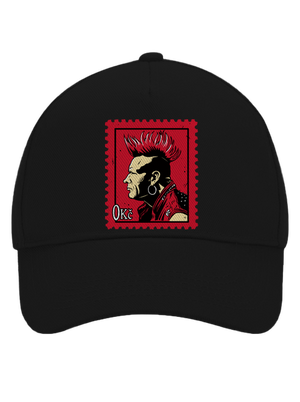 Známka punku kšiltovka baseballka Black