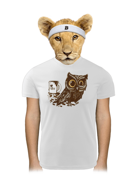 Sova na kofeinu dětské sportovní tričko White