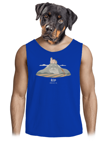 Říp s osobností pánské tílko Royal Blue