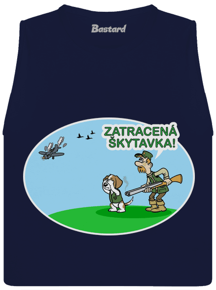 Zatracená škytavka dámské tílko volné Navy