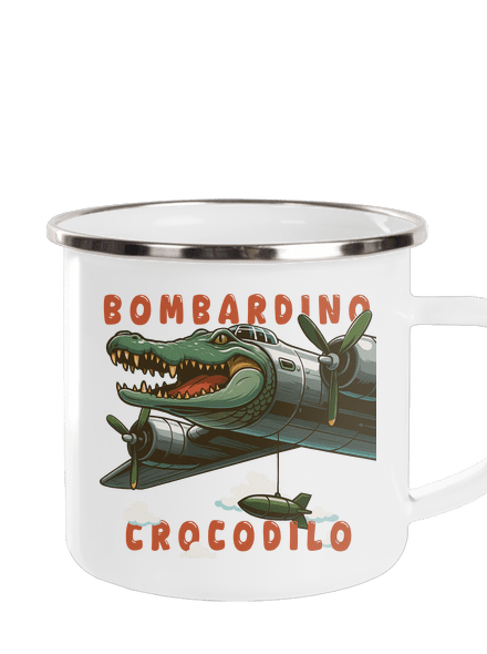 Bombardino Crocodilo – Italian Brainrot plecháček White