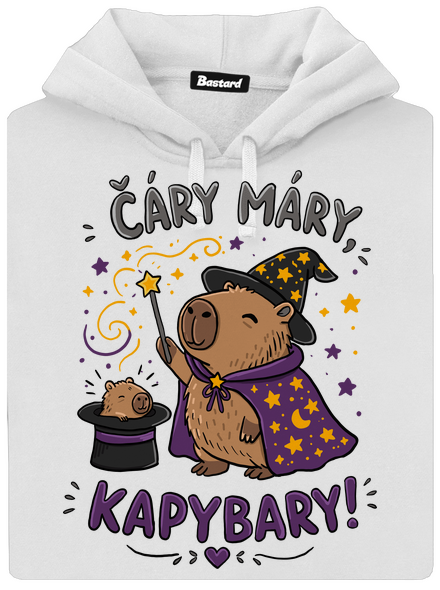 Čáry máry kapybary dámská mikina klokanka White