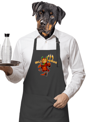 Helloween zástěra Dark Grey