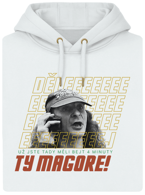 B18: Jiří Kára unisex mikina premium Snowwhite