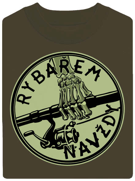 Rybářem navždy  unisex mikina bez kapuce Urban Khaki
