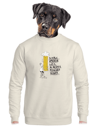 unisex mikina bez kapuce