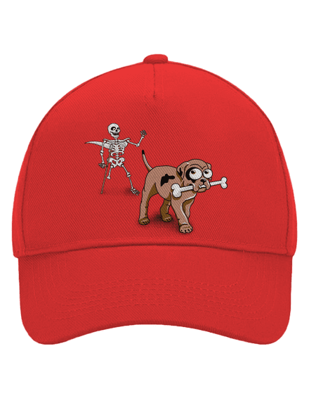 Kostlivec kšiltovka baseballka Classic Red