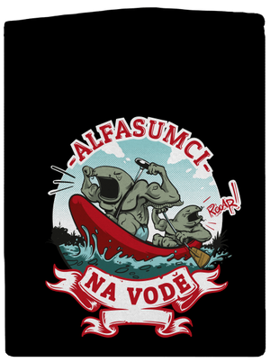 Alfasumci na vodě pánská mikina na zip Black