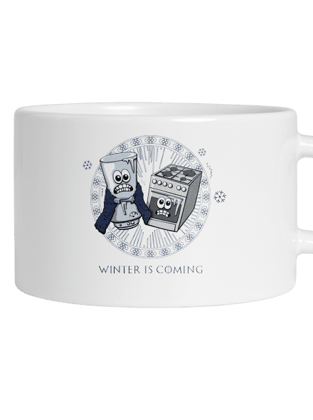Winter is coming hrnek makronka White