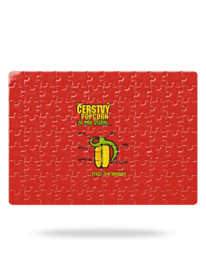 Čerstvý popcorn puzzle White