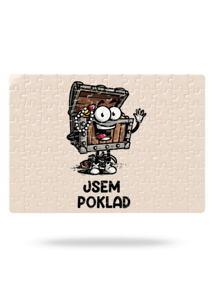 Jsem poklad puzzle White