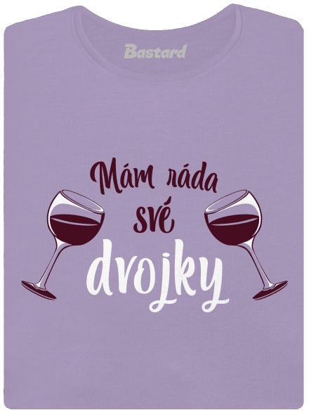 Dvojky dámské tričko s lemem Lavender