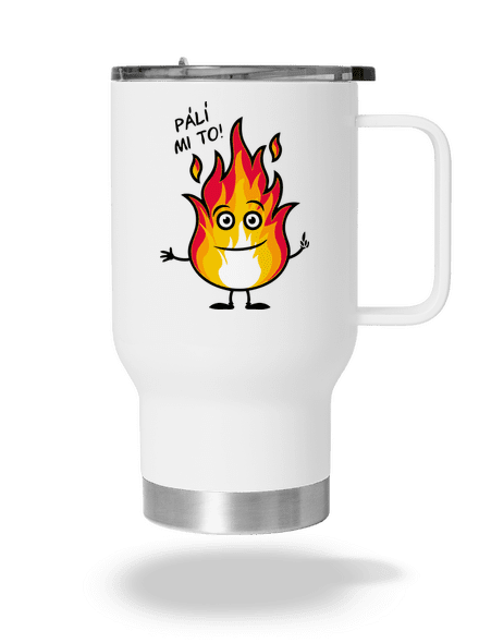Pálí mi to termohrnek White
