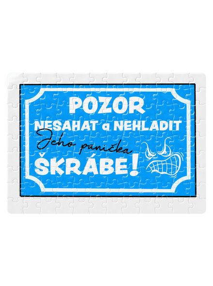 Pozor, nesahat puzzle White