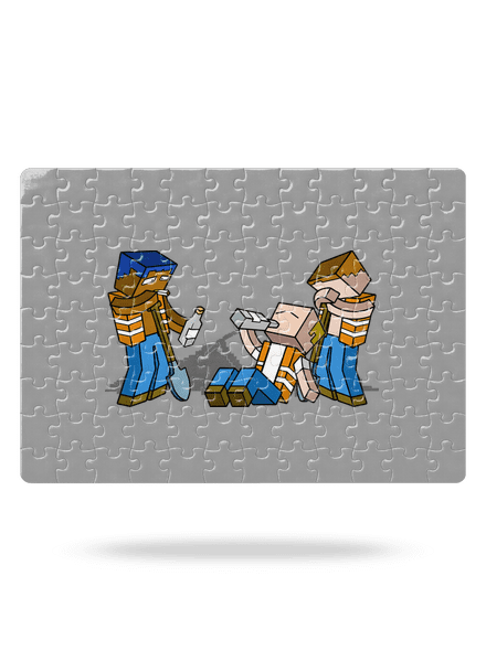Real Minecraft puzzle White