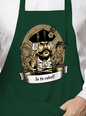 B14: S čerty nejsou žerty zástěra Bottle Green