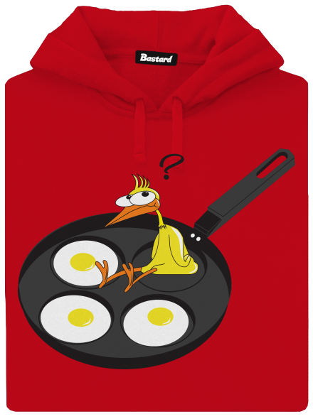 Kuře pánská mikina klokanka Red