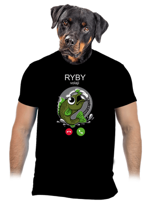 Ryby volají pánské tričko Black