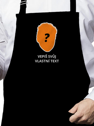 Tvoje hlava zástěra Black