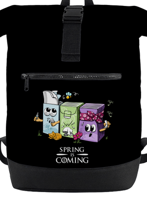 Spring is coming batoh Black