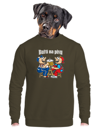 unisex mikina bez kapuce