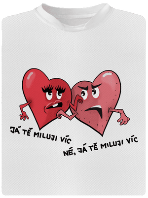 Srdíčka dětské sportovní tričko White