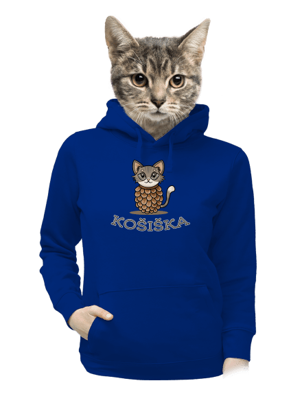 Košiška dámská mikina klokanka Royal Blue Mal