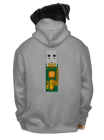 USB city pánská mikina na zip Light Melange