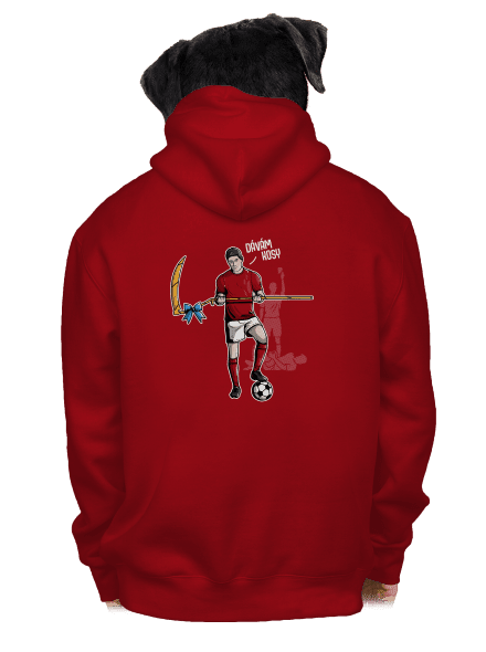 Dávám kosy pánská mikina na zip Red