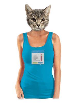 Manželské povinnosti dámské tílko klasické Blue Atol