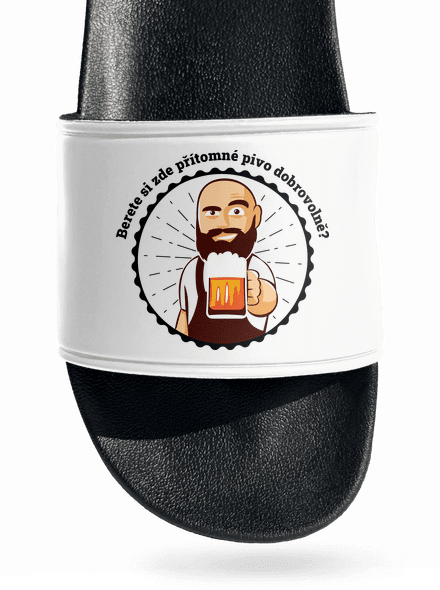 Pivo dobrovolně pantofle White