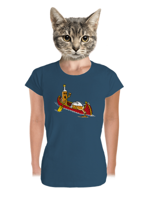 Rumáci dámské tričko premium Petrol Blue