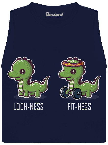 Fit-ness dámské tílko volné Navy