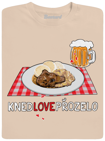 Knedlo vepřo zelo pánské tričko Sand